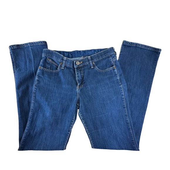 Wrangler Jeans Womens 9/10 x36 Q Baby No Gap Waistband Stretch Riding Denim Good - Picture 2 of 15